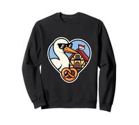 Alsace Cœur Cigogne Bretzel - Maison Colombage Rot un Wiss Sweatshirt