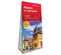 Comfort Map – Carte Alsace et Lorraine 1/275.000 – grand format laminée