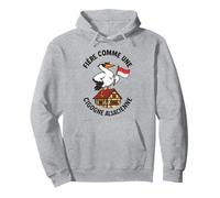 Alsace Femme Cigogne Alsacienne Maison Colombage Rot un Wiss Sweat à Capuche