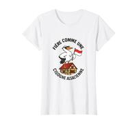 Alsace Femme Cigogne Alsacienne Maison Colombage Rot un Wiss T-Shirt