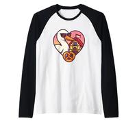 Alsace Femme Cigogne Bretzel Cœur et Maison Alsacienne Manche Raglan