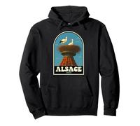 Alsace France Nid de Cigogne Vintage Voyage Art Sweat à Capuche