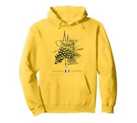 Alsace France Raisin Vignoble Art Vin Drapeau Français Sweat à Capuche