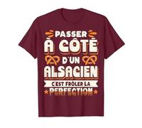 Alsace Humour Alsacien T-Shirt, Homme, Marron, M