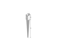 Alsafix - Pieds de poteau de jardin à enfoncer - Modèle: Pieds de poteaux 90 x 90 mm