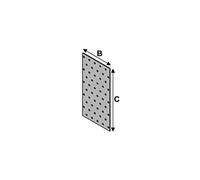 Alsafix - Plaques perforées - Modèle: Plaque perfo. 140x400x2,0