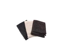 alsestudio Lot de 3 paires de chaussettes non élastiques à paillettes douces et soyeuses semi-transparentes aspect métallique brillant pour femme, Argent-Or-Orange, Taille unique