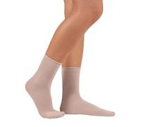 alsestudio Lot de 3 paires de chaussettes sans couture non élastiques super douces en modal pour femme, Beige - 3 paires, taille unique