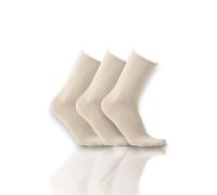 alsestudio Lot de 3 paires de chaussettes sans couture non élastiques super douces en modal pour femme, stone, taille unique