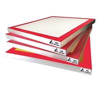 ALSIX 30,5 x 40,6 cm, lot de 4, 4 tailles de maille - Maille en nylon de 60, 90, 110, 200, équivalent au micron 250, 165, 150, 75, cadre de sérigraphie en aluminium