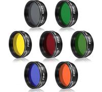 Alstar Lot de 7 filtres télescopiques de 3,2 cm - Valeur incroyable pour avoir les filtres d'oculaires plantaires les plus couramment utilisés
