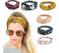 ALSTER HERZ® 4x bandeaux femme boho élastique souple A063, 4pcs.