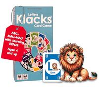 Alster- und ElbHarmonie Letters Klacks Jeu de cartes ABC pour enfants à partir de 4 ans | Alphabet Apprentissage en anglais | 148 cartes I