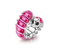 Alstiva Breloque d'amitié en argent sterling 925 avec zircone cubique 5A pour bracelet européen - Cadeau pour femme