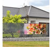 Alstroemeria Bannières et panneaux muraux à suspendre avec corde de suspension 61 x 119 cm - Pour intérieur ou extérieur - Nouvel An, remise de diplôme, mariage, anniversaire