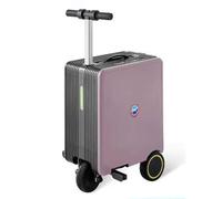ALSUP Bagage Scooter Valise, Portable 36 L, Charge 120 kg, Batterie Amovible, pour Les Voyages Et Les Vacances Purple