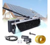 ALSUP Brosse De Nettoyage Électrique Portable pour Panneaux Solaires, Double Mode Fonctionnement, Perche Télescopique Intégrée, Nettoyeur Multifonctionnel pour Vitres Et Façades 5.5m/18ft