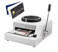 ALSUP Embosseuse De Carte PVC Manuelle, Machine À Gaufrer 72 Caractères avec Espacement Et Profondeur Réglables, pour Cartes VIP, Cartes D'identité Et Plaques D'identification pour Chiens