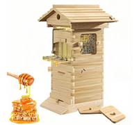 ALSUP Kit de Ruche Flow Hive Automatique, Kit d'Apiculture en Bois avec Récolte Automatique du Miel pour Débutants et Professionnels