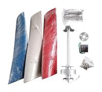 ALSUP Kit D'éolienne à 3 pales Générateur de Moulin à Vent Générateur D'énergie Éolienne Verticale à Lévitation Magnétique Permanente avec Contrôleur pour Un Usage Domestique,24V-color