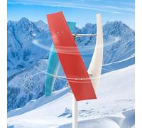 ALSUP Kit D'éolienne à 3 pales Générateur de Moulin à Vent Générateur D'énergie Éolienne Verticale à Lévitation Magnétique Permanente avec Contrôleur pour Un Usage Domestique 24V