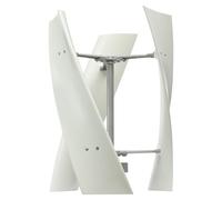 ALSUP Kit D'éolienne à 3 pales Générateur de Moulin à Vent Générateur D'énergie Éolienne Verticale à Lévitation Magnétique Permanente avec Contrôleur pour Un Usage Domestique,24V-white