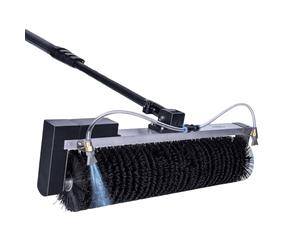 ALSUP Kit Nettoyage Panneaux Solaires Photovoltaïques, Brosse Électrique Rotative 360° avec Perche Télescopique Alimentée en Eau, Disponible en 3,5M/5,5M/7,5M, pour Maison Et Extérieur 3.5m/11ft