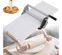 ALSUP Laminoir à Pâte Pliable Manuel Pour Boulangerie, Pizza Et Croissants, Laminoir à Pâtisserie En Acier Inoxydable, épaisseur Réglable 0.5-27mm, Usage Commercial Et Domestique,Type300