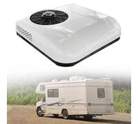 ALSUP Le climatiseur 12V/24V DC,Roof air Conditioner est Applicable aux camions, véhicules de Loisirs, Bus, excavateurs, Camping-Cars, véhicules agricoles, etc. air conditionné Froid,White-12V