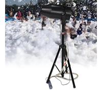 ALSUP Machine à Mousse avec Trépied Pompe à Eau 1000W - Angle Réglable Tête Vibrante - Jet 6-10M Couverture 80㎡ Grande Production - pour Piscine Fêtes Anniversaires Scène Extérieur Black