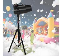 ALSUP Machine à Mousse Scène Professionnelle 1000W - Canon à Mousse Jet 6-10M Couverture 80㎡ - Effet de Scène pour Bars Mariage Soirées Disco Événements Plein Air Black