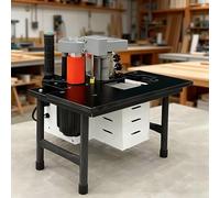 ALSUP Machine de Bordure de Bois Portable Double Adhésif, Placage de Chants Usine/Décoration, Courbe/Droit, Vitesse Réglable 5-10m/min Black