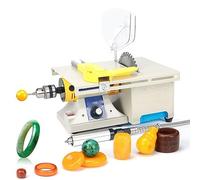 ALSUP Mini scie à Table, équipement de lapidaire pour Bijoux, 0-10000r/min avec Arbre Flexible pour Le Travail du Bois et la Sculpture à Domicile,220v