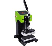 ALSUP Petite machine à colophane portable, mini presse à chaud manuelle, double chauffage, contrôleur numérique LCD, presseur