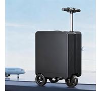 ALSUP Valise Cabine Aluminium Électrique, Valise Trottinette 2-en-1, 36L, Vitesse 13 Mph, Charge 150Kg, Bat-terie Power Bank