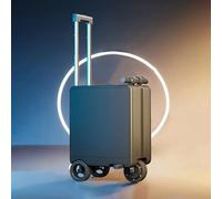 ALSUP Valise Electrique Trottinette, Valise De Voyage Aluminium 20 Pouces, 36L, Autonomie 12Km, Blocage TSA