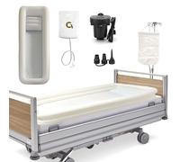 ALSUPEU Kit De Baignoire De Douche Gonflable Médicale, avec Gonfleur + Sac De Douche + Coussin Gonflable, pour Personne Blessée, Handicapée Ou Âgée, Bain Au Lit