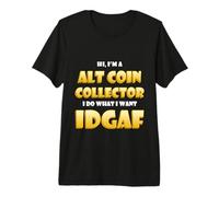Alt Coin Collector Costume GPU Spec Mining Crypto Miner Meme T-Shirt Haut de Gamme