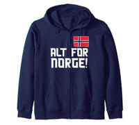 Alt for Norge! Norvège, Drapeau norvégien, Patriotique norvégien Sweat à Capuche