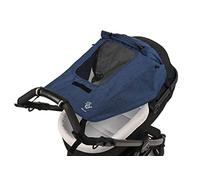 Altabebe AL7014-32 Pare-soleil pour poussettes avec protection latèrale et fenêtre, Lifeline Deluxe Bleu marine