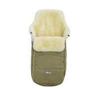 AltaBeBe Chancelière d'Hiver avec Fourrure de Mouton Universelle pour Poussette 9-36 Mois Beige 1 Unité