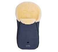 AltaBeBe MT2450LP - 62 Chancelière d'Hiver avec Fourrure de Mouton Universelle pour Poussette 12-36, Bleu Marine