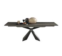 ALTACOM table extensible à rallonge rectangulaire SINTESI 200 cm (Plateau et rallonges en mélamine - Base en métal verni époxy)