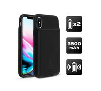Coque iPhone X / XS Protection Rigide 2 en 1 Batterie 3500mAh Akashi Noir