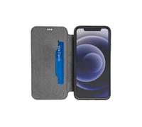 Étui iPhone 12 Pro Max Cuir Porte-carte Fonction Support Vidéo Akashi Noir