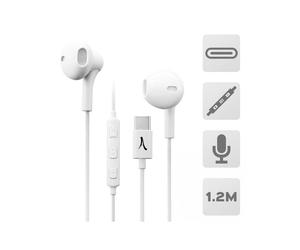 Altadif ALTINTRATYPCWH casque Avec fil Ecouteurs Appels/Musique USB Type-C Blanc