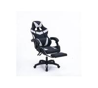 Altair - Chaise gaming de bureau ergonomique inclinable noir et blanc