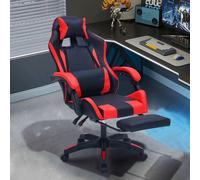 Altair - Chaise Gaming De Bureau Ergonomique Inclinable Noir Et Rouge Noir