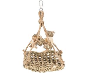 Altalena, in erba di mare/legno 19x19cm per Uccelli Trixie