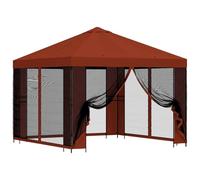 Altana 3 x 3 m Beige Polyester & Acier 190 gsm